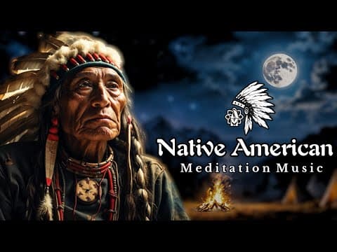 Whispering Flames 🦅Native American Flute Music for Peace & Spiritual Reflection 🌌Nighttime Serenity