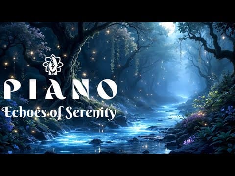 🌊 Enchanted River ✨ Soothing Piano &amp; Gentle Stream for Deep Relaxation 🎶Timeless Tranquility &amp; Peace